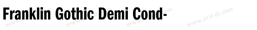 Franklin Gothic Demi Cond字体转换